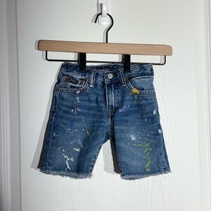 Polo Ralph Lauren Paint Splatter Sullivan Slim Jean Shorts
